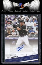 2021 Panini Chronicles #PR-YD Yonathan Daza Prestige Autographs
