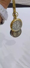 Brass Pocket Watch Nautical Vintage American Elgin Look Collectible Antique 2"