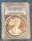 2021-S Type 2 American Silver Eagle PCGS PR69 DCAM 1-Ounce