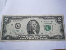 1976 United States of America $2 Two Dollar Banknote - Free Postage!!