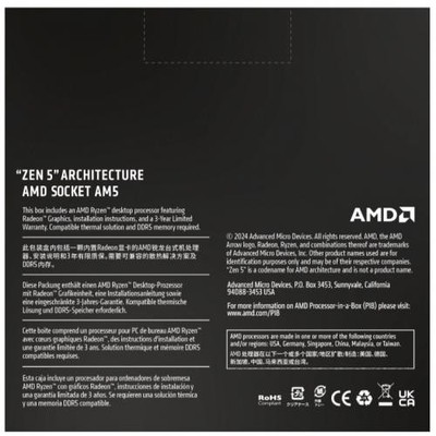 AMD Ryzen 9 9900X 12-Core 24-Thread Desktop Processor - 12 Core