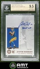 Justin Herbert RC BGS 9.5 Auto 10 2020 Panini Encased 13/50 Scripted Chargers 74