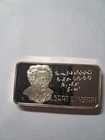 ALBERT EINSTEIN ~ 1 OZT .999 FINE SILVER BAR ~ HAMILTON MINT