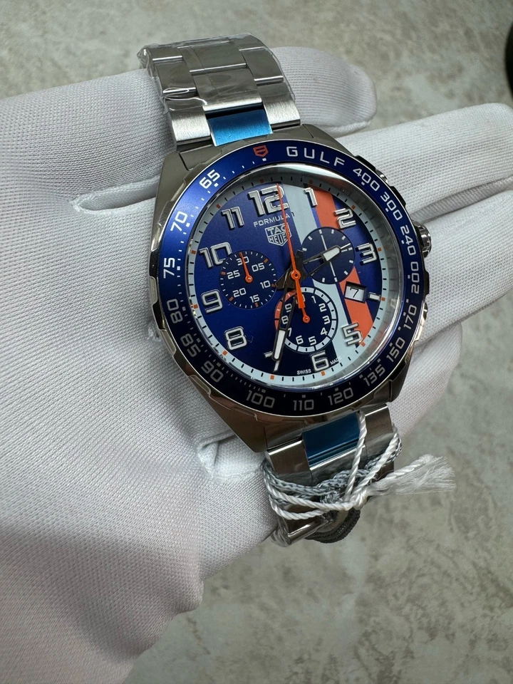 Reloj de cuarzo para hombre TAG Heuer Formula 1 X Gulf edición especial CAZ101AT.BA0842 Foto 2 de 4