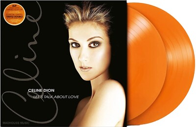 CELINE DION LP x 2 Let's Talk About Love Double ORANGE VINYL 2022 NEW & Sealed