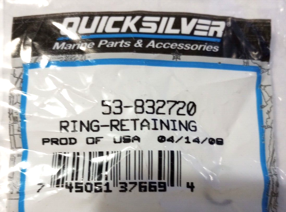 Mercury Quicksilver Retaining Ring NOS 53-832720 (L-8285) | eBay