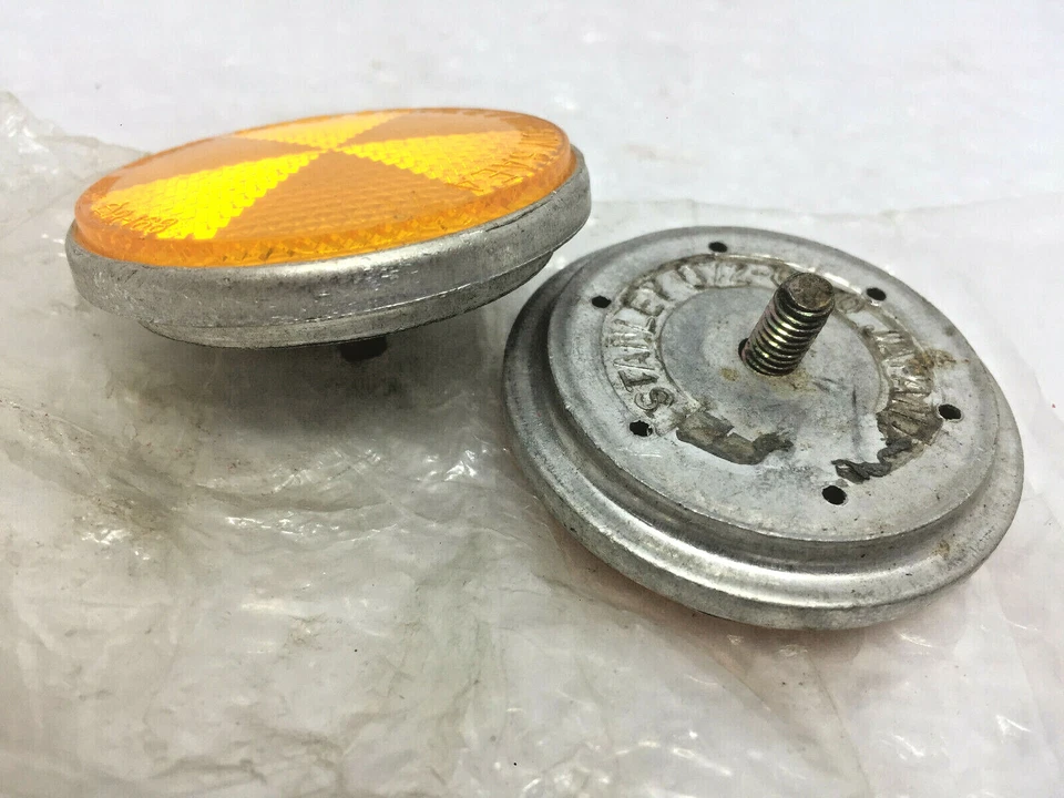 Reflector Reflex Original Honda CB175 CB200 CB350 CB450 CB500 CB750 NUEVO DE STOCK Foto 3 de 4