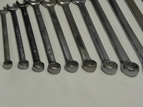 Snap-On 11 Piece 12 Point SAE Flank Drive Combination Wrenches OEX Series - Picture 11 of 24