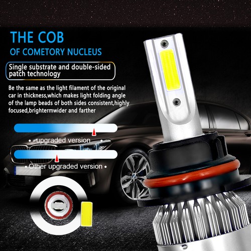 9007 HB5 LED Headlight Bulbs Conversion Kit High Low Dual Beam 6500K Super White - Picture 6 of 13