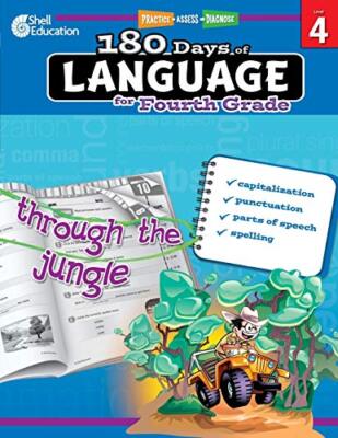 180 Days of Language for Fourth Grade (180 Days of Practice) by Barchers New-,