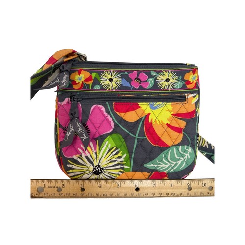 Vera Bradley Jazzy Blooms Tropical Crossbody Purse Small - Picture 3 of 9