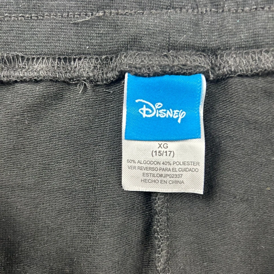 Pantalones Jogger Disney Mickey Mouse Juveniles XL 15/17 Negro Cintura Elástica Niños Nuevos con Etiquetas Foto 2 de 4