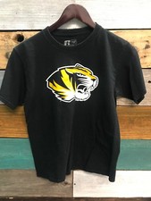 Russell Boys Missouri Mizzou Tigers Front Logo T-Shirt Black