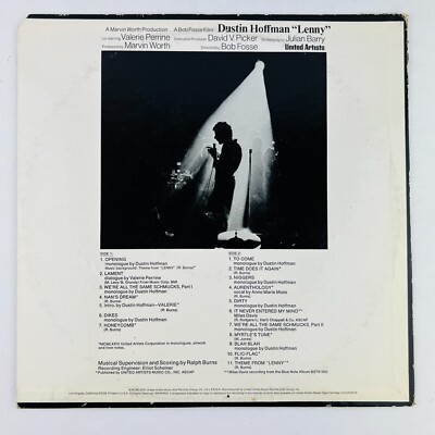 Lenny Motion Picture Soundtrack Dustin Hoffman Vinyl LP Record