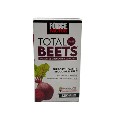 *Brand New* Force Factor Total Beets Formula Beet Root 120 Tablets