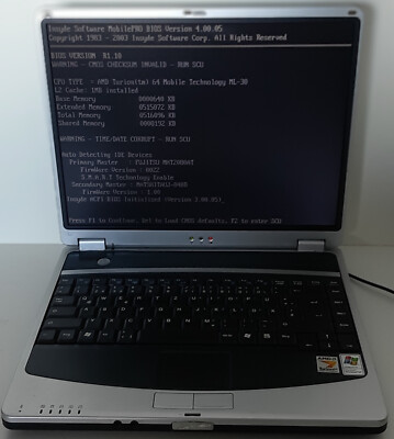 Videoseven HP Model 8889 Notebook Retro Vintage 15,4 '' Display ( 884 )