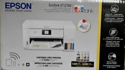 New Epson EcoTank ET-2760 Special Edition All-in-One Wireless Printer Bonus  Ink | eBay