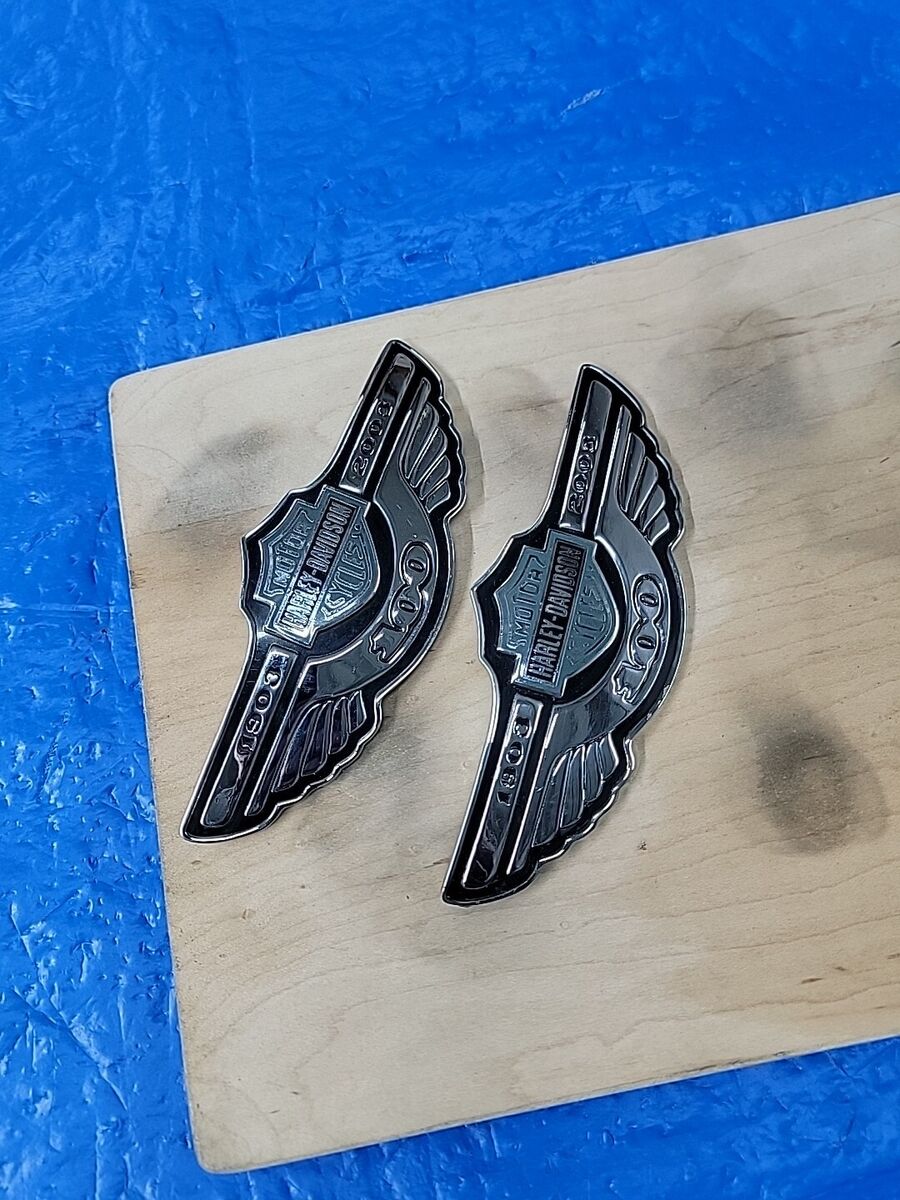 【純正 2枚組】ハーレー 100周年記念エンブレム 1903-2003 tk専用 Yahoo!オークション -「ハーレー 100周年 エンブレム」の落札相場