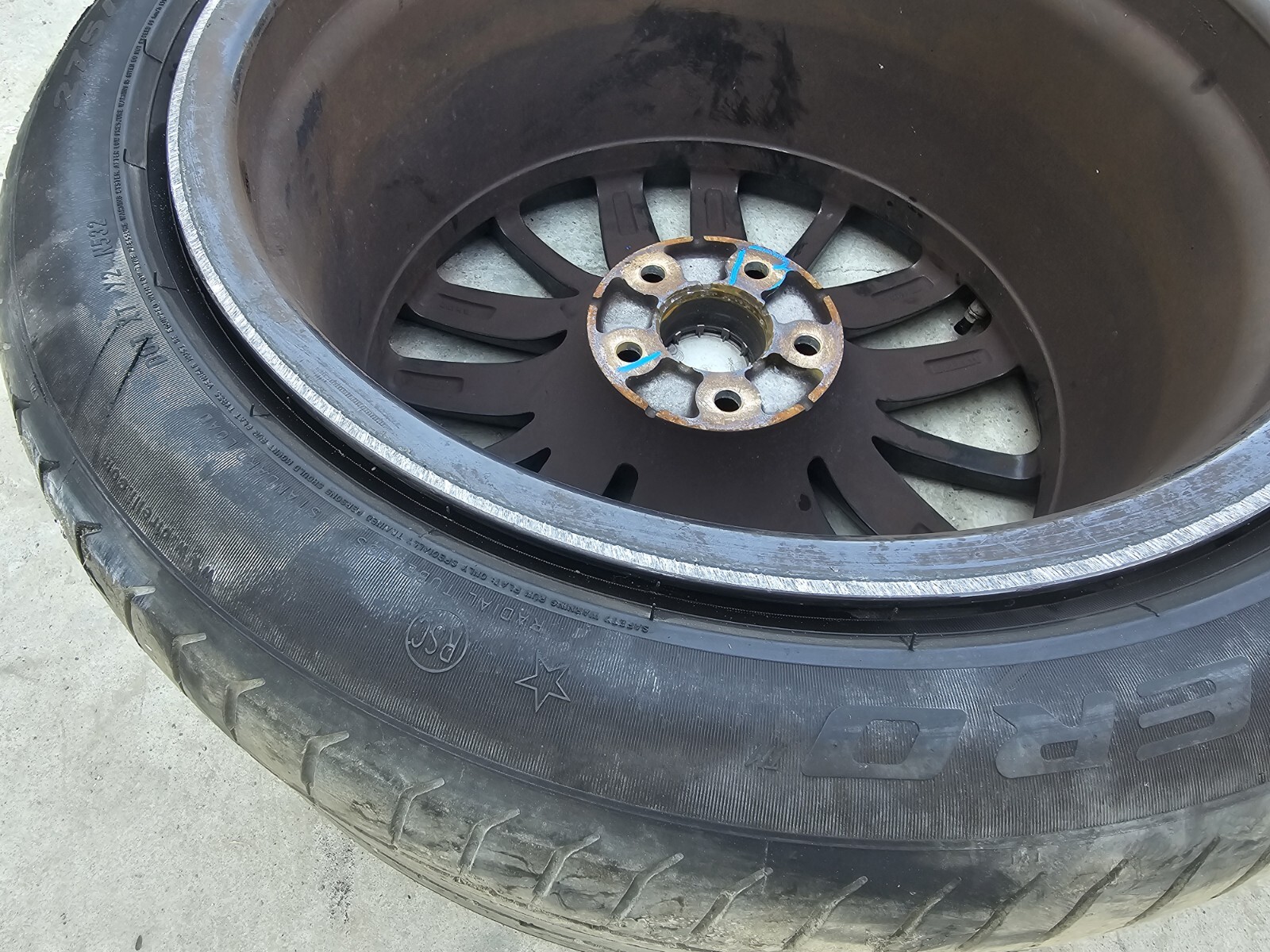 14-17 Maserati Ghibli Rear Right / Left Side Wheel Tire Rim 10Jx19H2 ET40 OEM