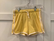 Old Navy Girls Yellow Pull on Shorts Elastic Waist Drawstring Size XL 14
