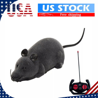 Wireless Remote Control RC Rat Electronic Mouse for Cat Dog Pet Toy Novelty