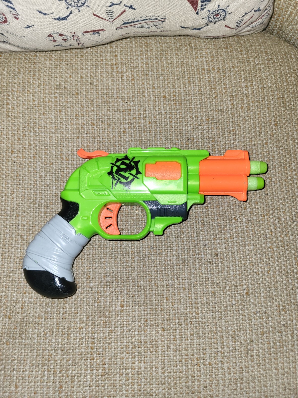 Nerf Zombie Double Strike Dart Gun Blaster