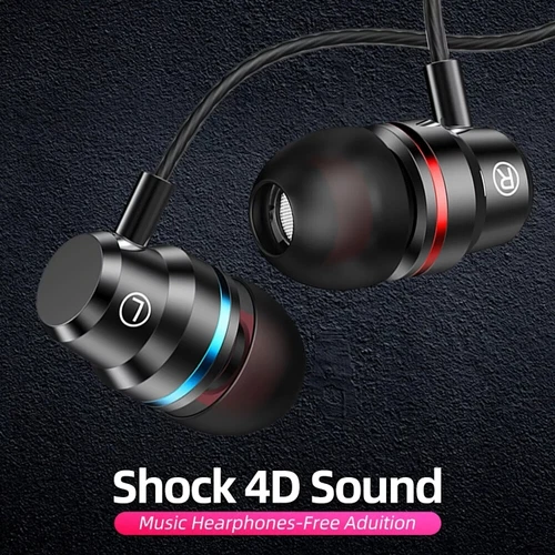 Wired Earphones For Apple iPhone iPad Samsung Headphones with mic 3.5MM aux USA - Picture 7 of 14