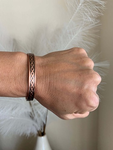 Elegante Brazalete Magnético Cobre 6 Max Imanes Renovar Balance Energía Potencia - Imagen 6 de 16