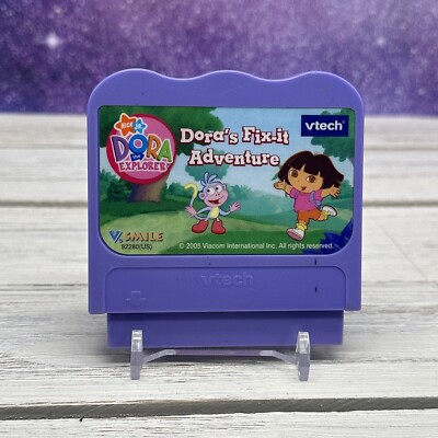 VTech VSmile Dora The Explorer Dora's Fix It Adventure Cartridge Learning Game 
