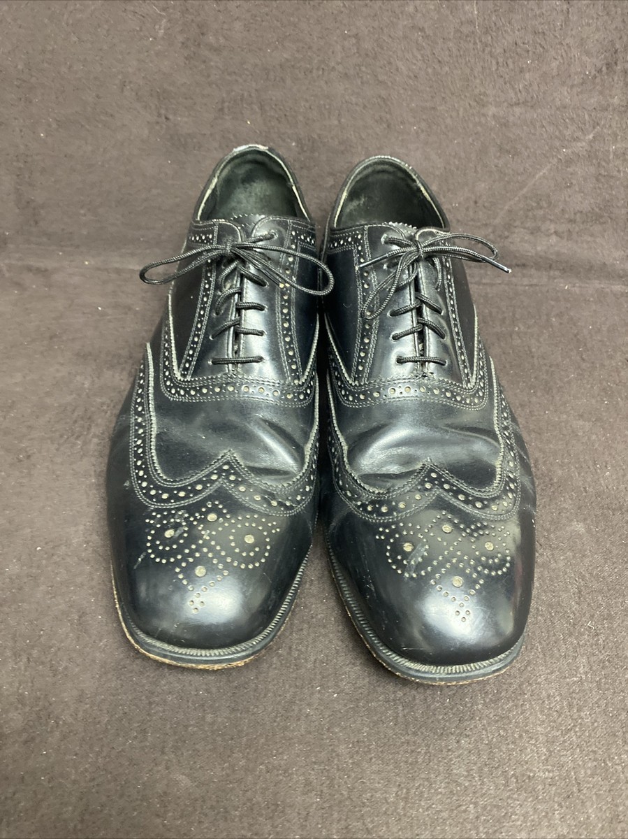 Florsheim Imperial Kenmoor Black Wingtip Oxford Shoes Men display picture 2