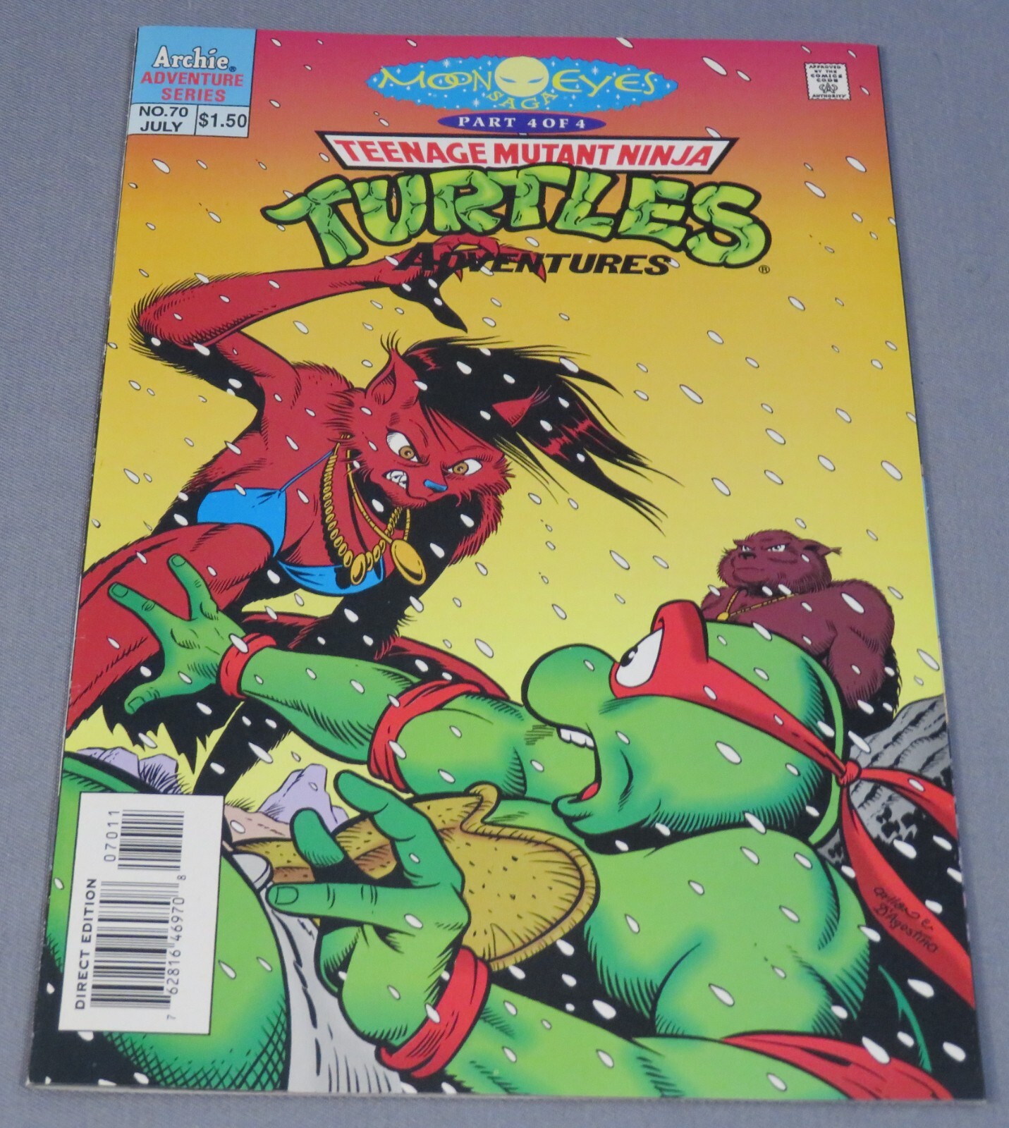 TEENAGE MUTANT NINJA TURTLES ADVENTURES #70 NM- Archie Comics 1995 Moon ...