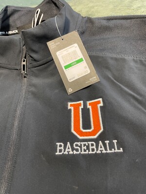 Under Armour Motivate Short Sleeve 1/4 Zip Pullover Size L Black w