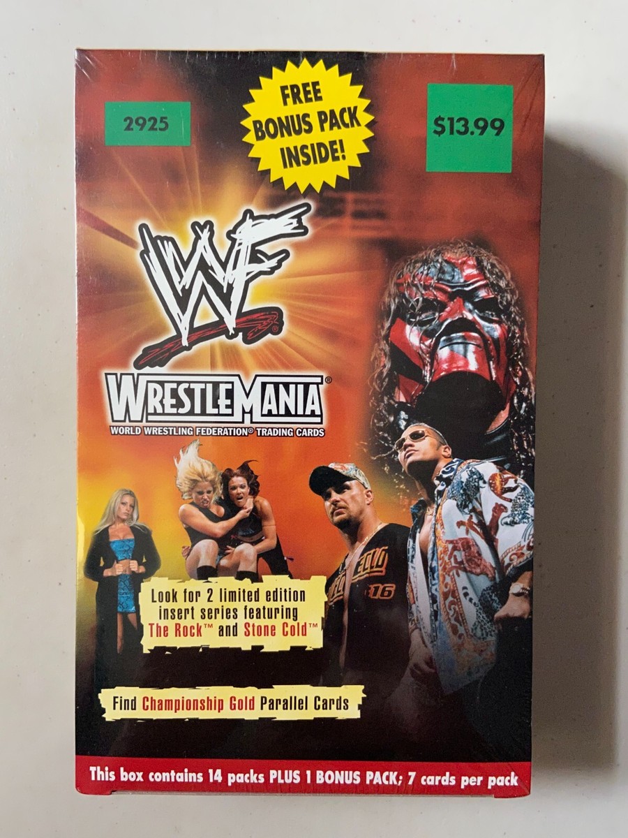 Factory Sealed 2001 Fleer WWF Wrestlemania Wrestling Cards Box WWE