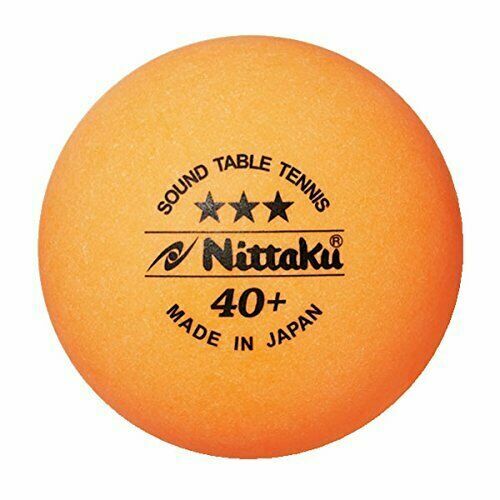 Nittaku Nb1610 Sound Table Tennis Ball Orange 3 Plastic Balls for