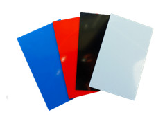 G10 GFK-Liner Material Set für Messerbau oder Modellbau130x80x1mm, 4 Farben