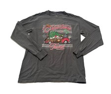 Buc-ees Adult Christmas In Texas Long Sleeve T-shirt Size Medium Holiday Beaver
