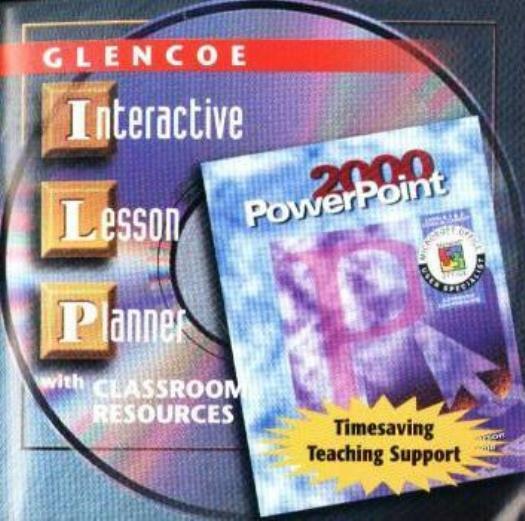 Glencoe PowerPoint 2000: Interactive Lesson Planner PC MAC CD create schedules