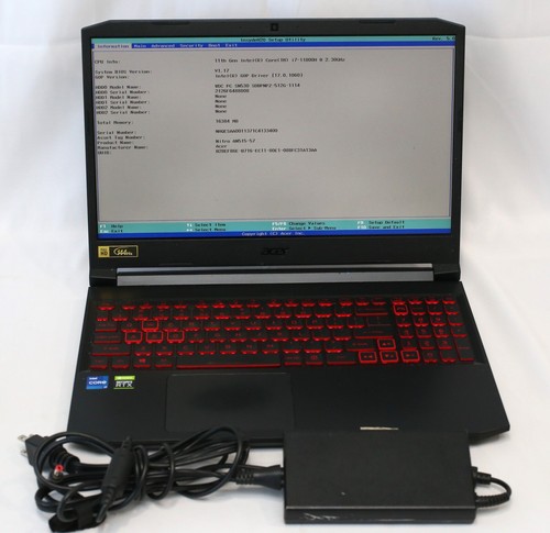 Acer Nitro 5 AN515-57 Gaming i7-11800H 2.3GHz 16 GB RAM 512GB SSD RTX 3050 Ti