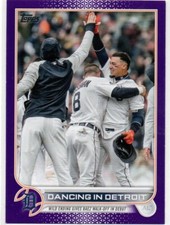 2022 Topps Update MEIJER PURPLE #US238 Dancing In Detroit DETROIT TIGERS 47