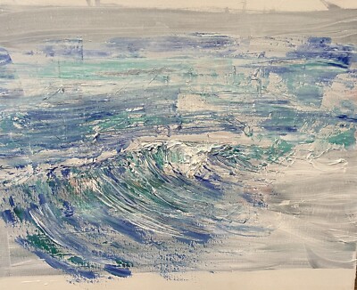 abstract ocean painting