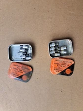 LOT OF 2 6 PACKS Vintage Metal Tins SHURLITE Gas & Torch Lighter Renewals 2001X