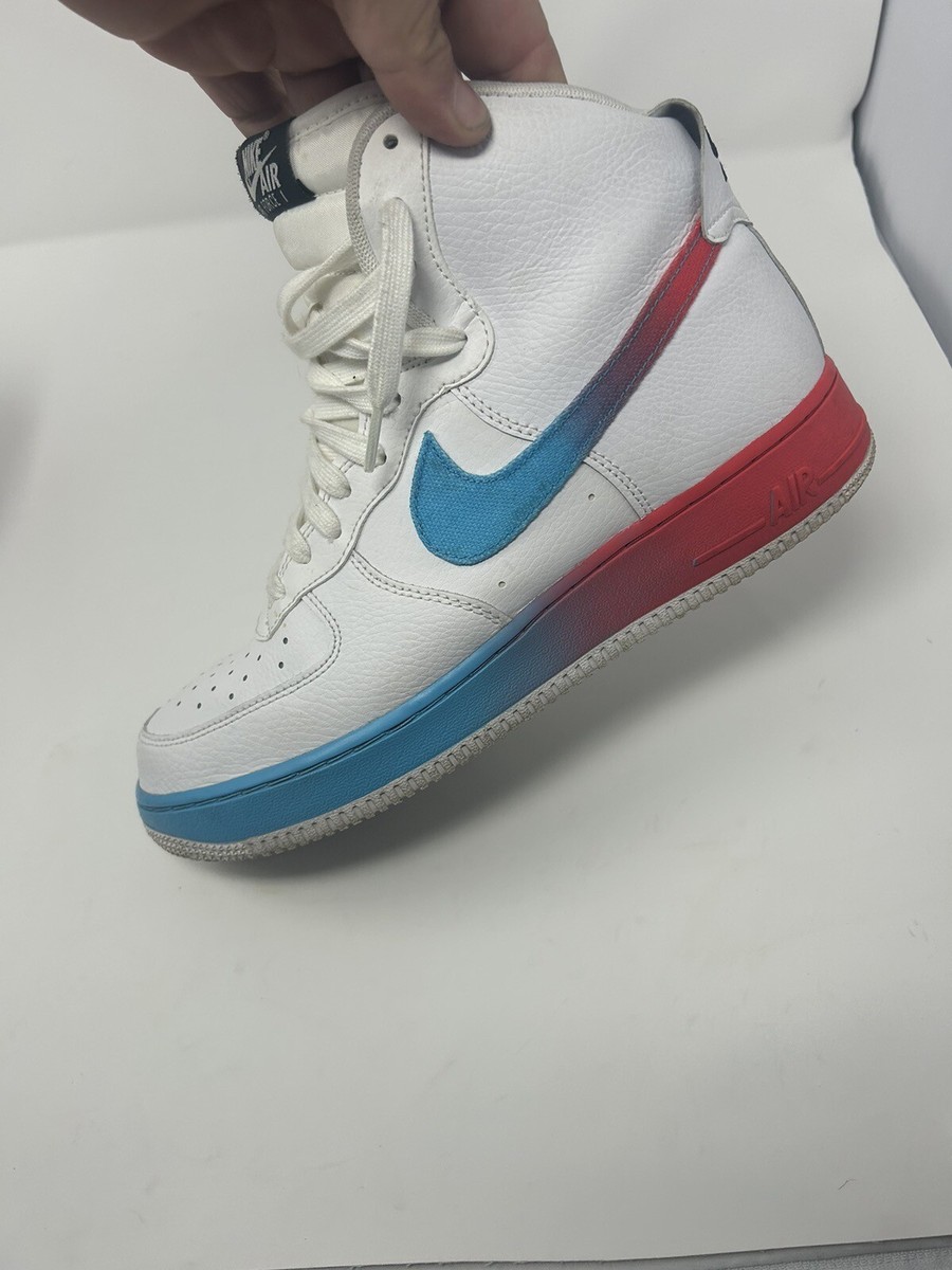 ★Nike ★ Air Force 1 LV8 White/Ember Glow fw19 Nike Air Force 1 High '07 LV8 White/Ember Glow Blue-Fury Tie