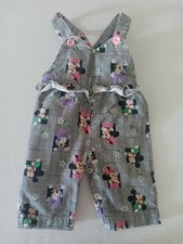 Vintage Mickey and friends Disney Characters Adorable Baby Overalls