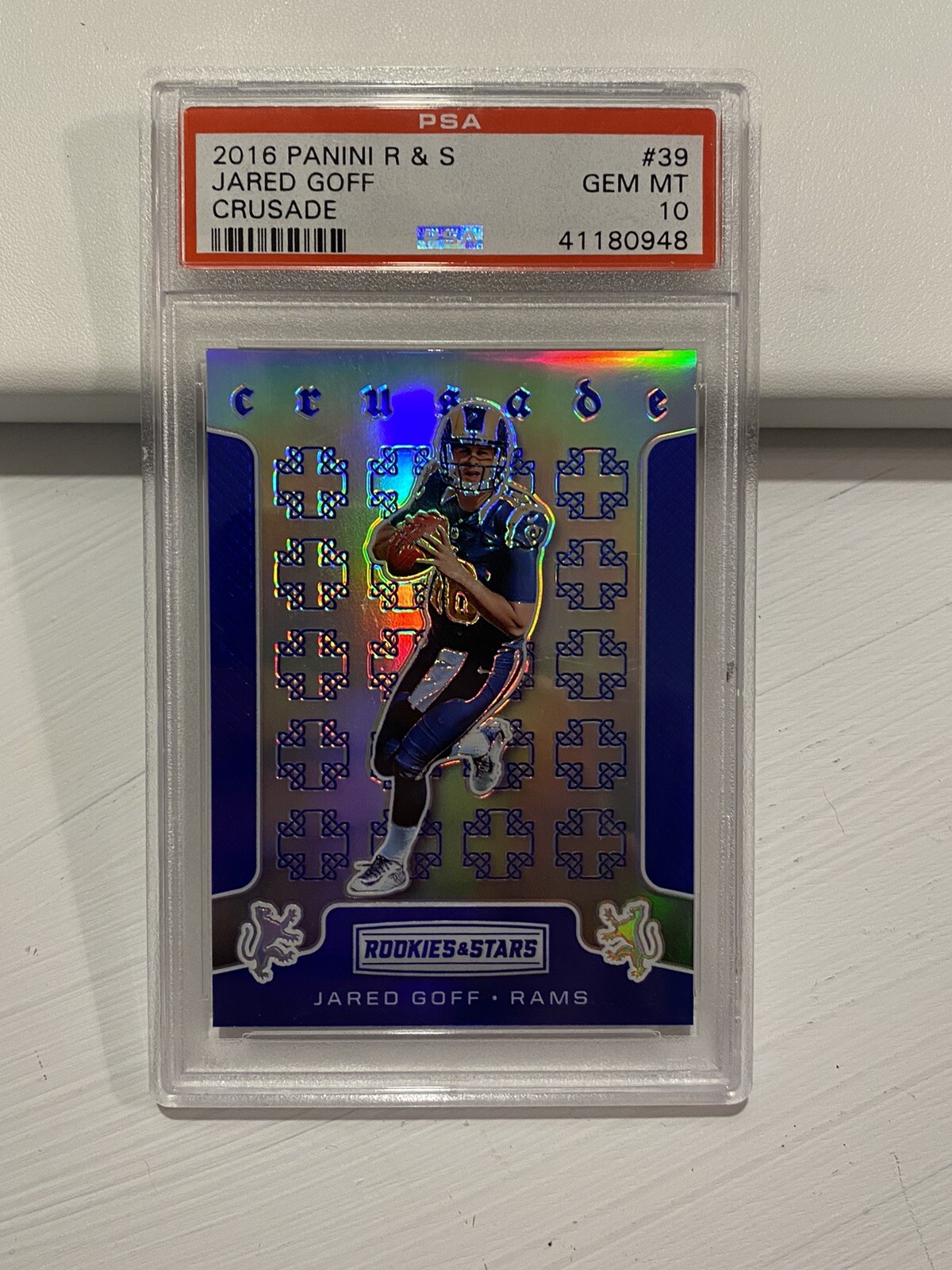 Jared Goff Panini Rookies & Stars Crusade #39 Base