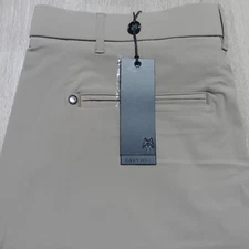 GREYSON Mens 34 MONTAUK SHORTS RIVERSTONE BEIGE PERFORMANCE GOLF 10'' STRETCH