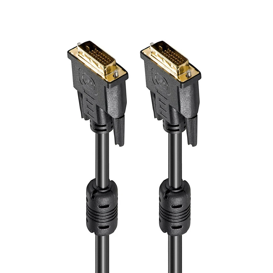 1,5m DVI Kabel Monitor kabel DVI-D 24+1 Dual Link 2 Stecker geschirmt vergoldet - Bild 2 von 4