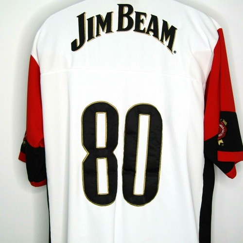 Authentic Jim Beam Bourbon Whiskey Football Jersey White Size XL - Picture 4 of 10