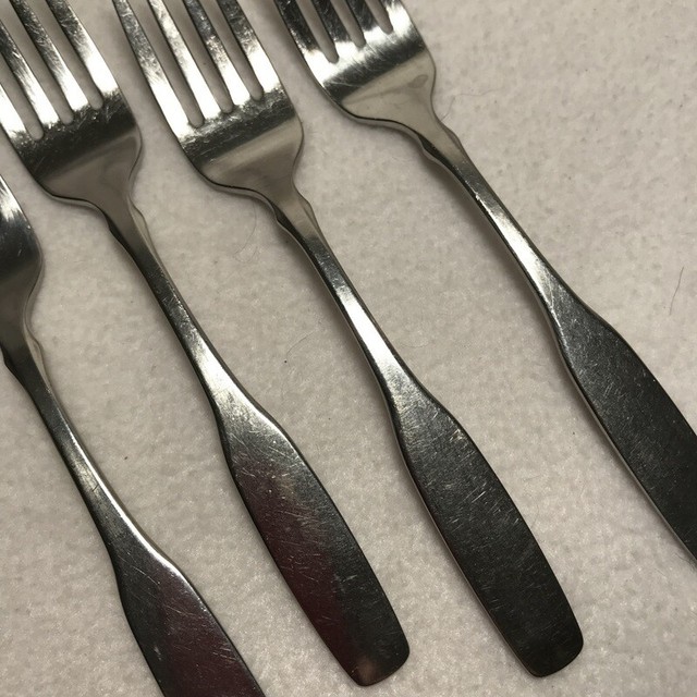 Oneida Community stainless satin Paul Revere Salad Forks Set 4 for sale