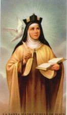 St. Teresa of Avila - Relic Laminated Holy Ca...