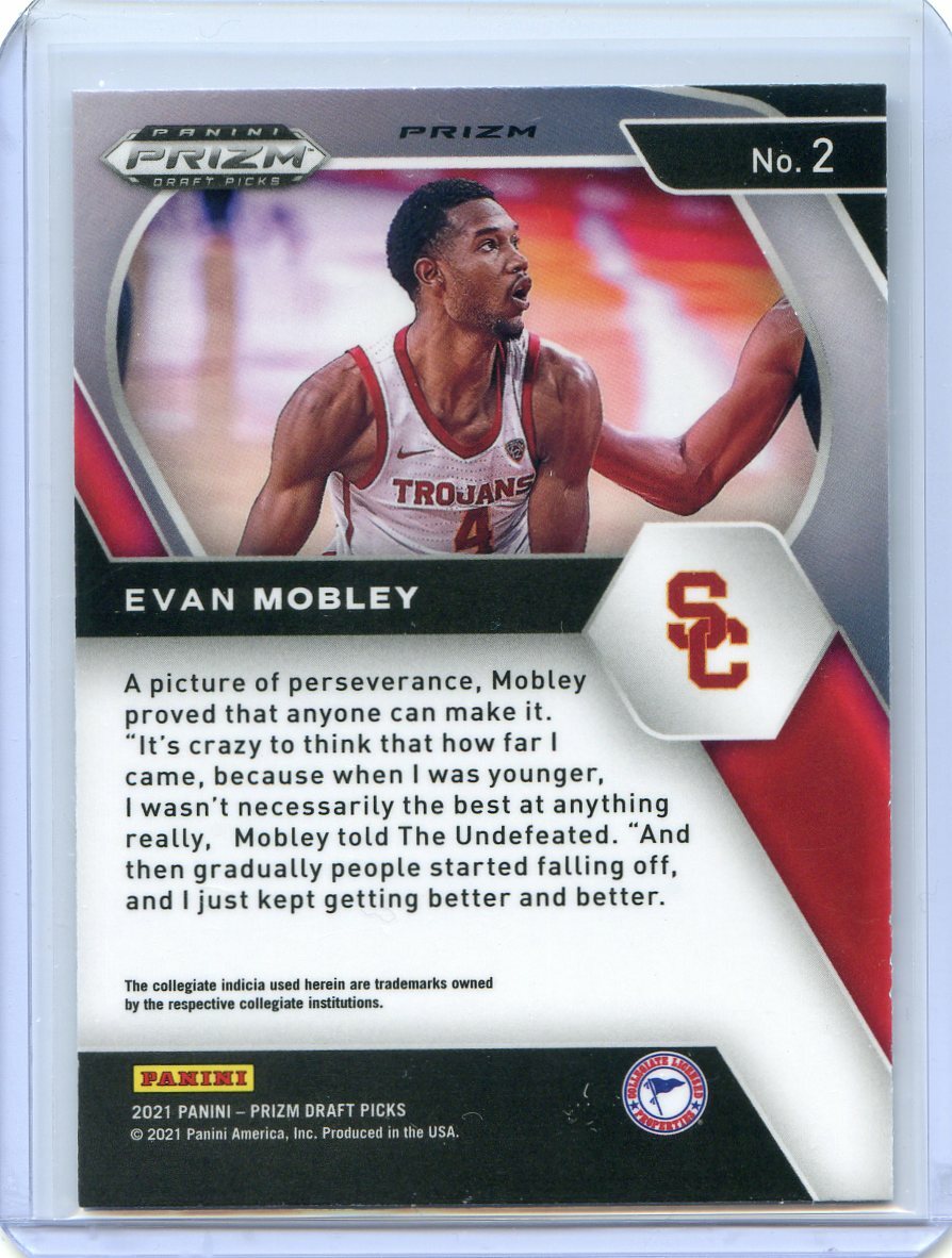 2021-22 Panini Prizm Draft Picks EVAN MOBLEY RC ROOKIE #2